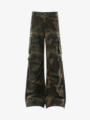 Vintage Multi-Pocket Functional Camo Cargo Pants - thumbnail 1