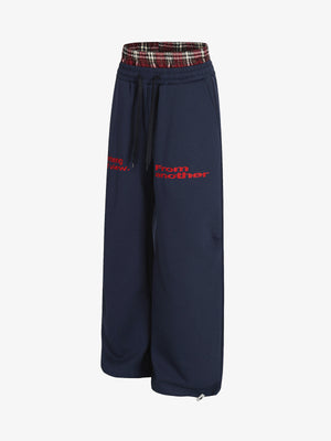 Retro Double Waist Loose Wide-Leg Pants - thumbnail 5