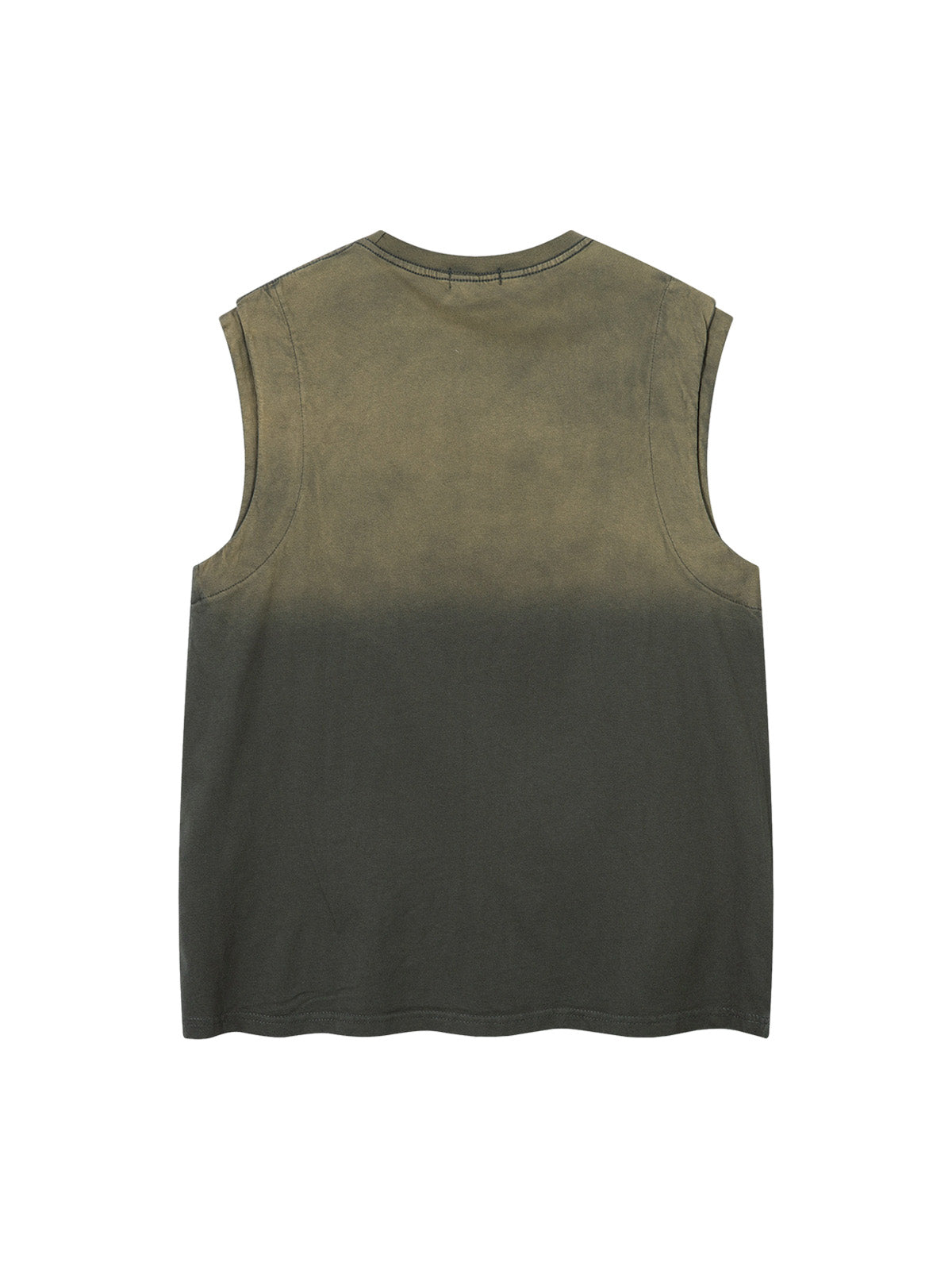 Washed Heavy-duty Letter Embroidered Waistcoat - image 9