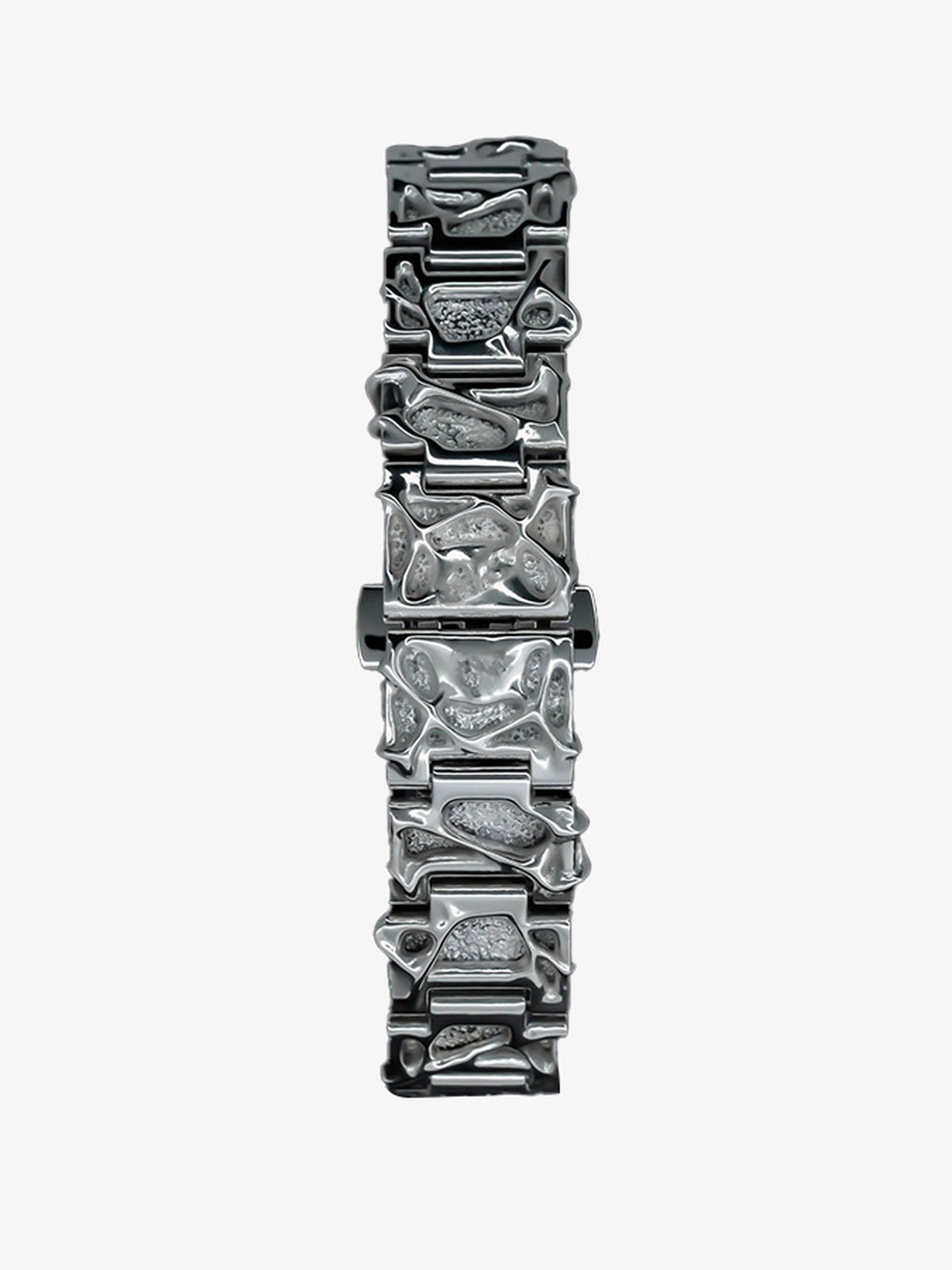 Abstrakte Metalluhr – Armband von hinten | XoKool
