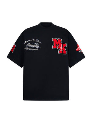 Heavy Embroidery Patch Embroidered T-Shirt - thumbnail 1