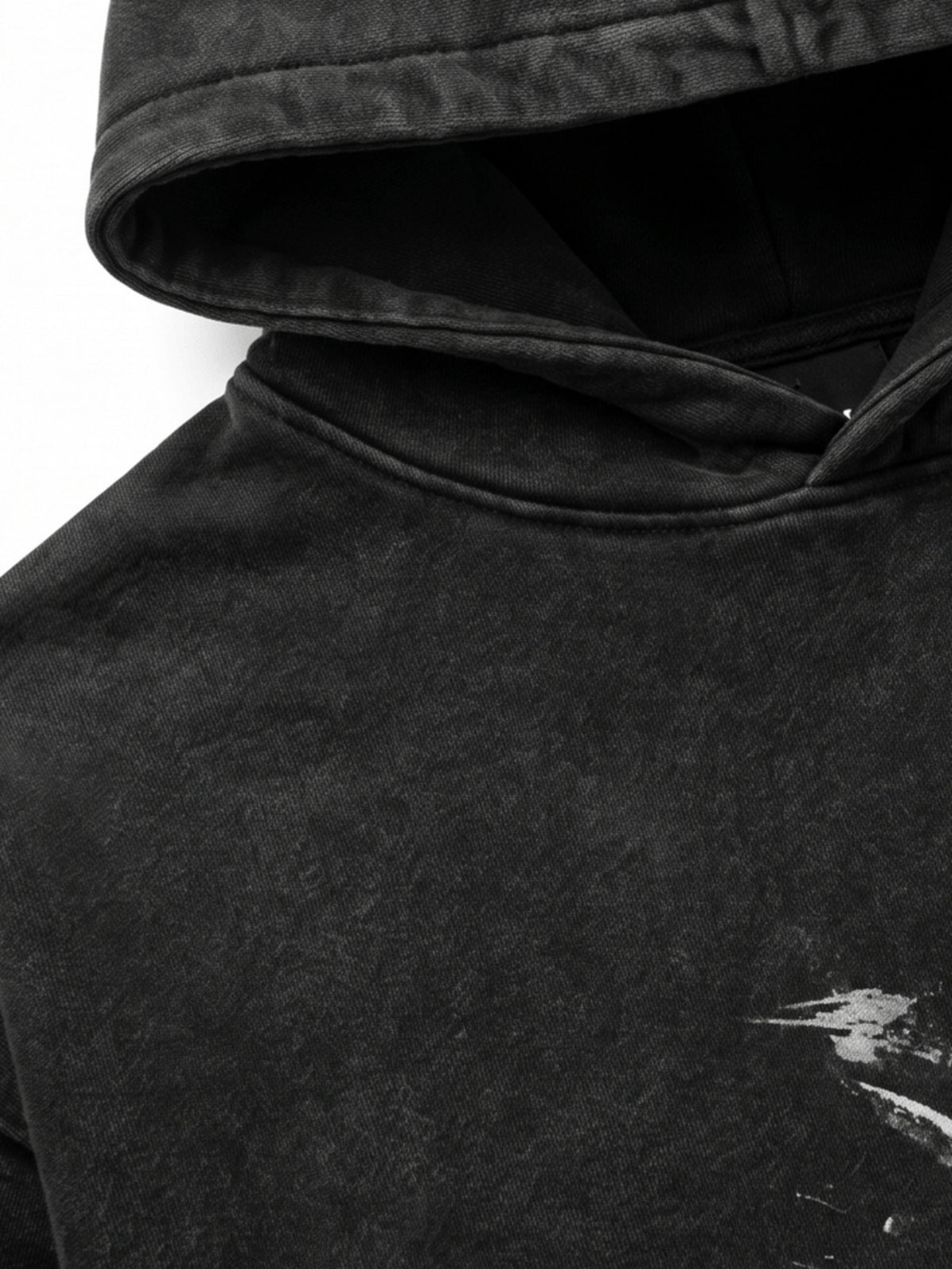 Spider graphic hoodie – hood close-up | XoKool