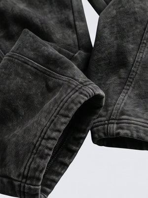 Acid wash sweatpants – Hem and fabric close-up | XoKool