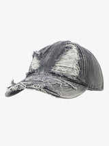 Retro Distressed Street Denim Baseball Cap