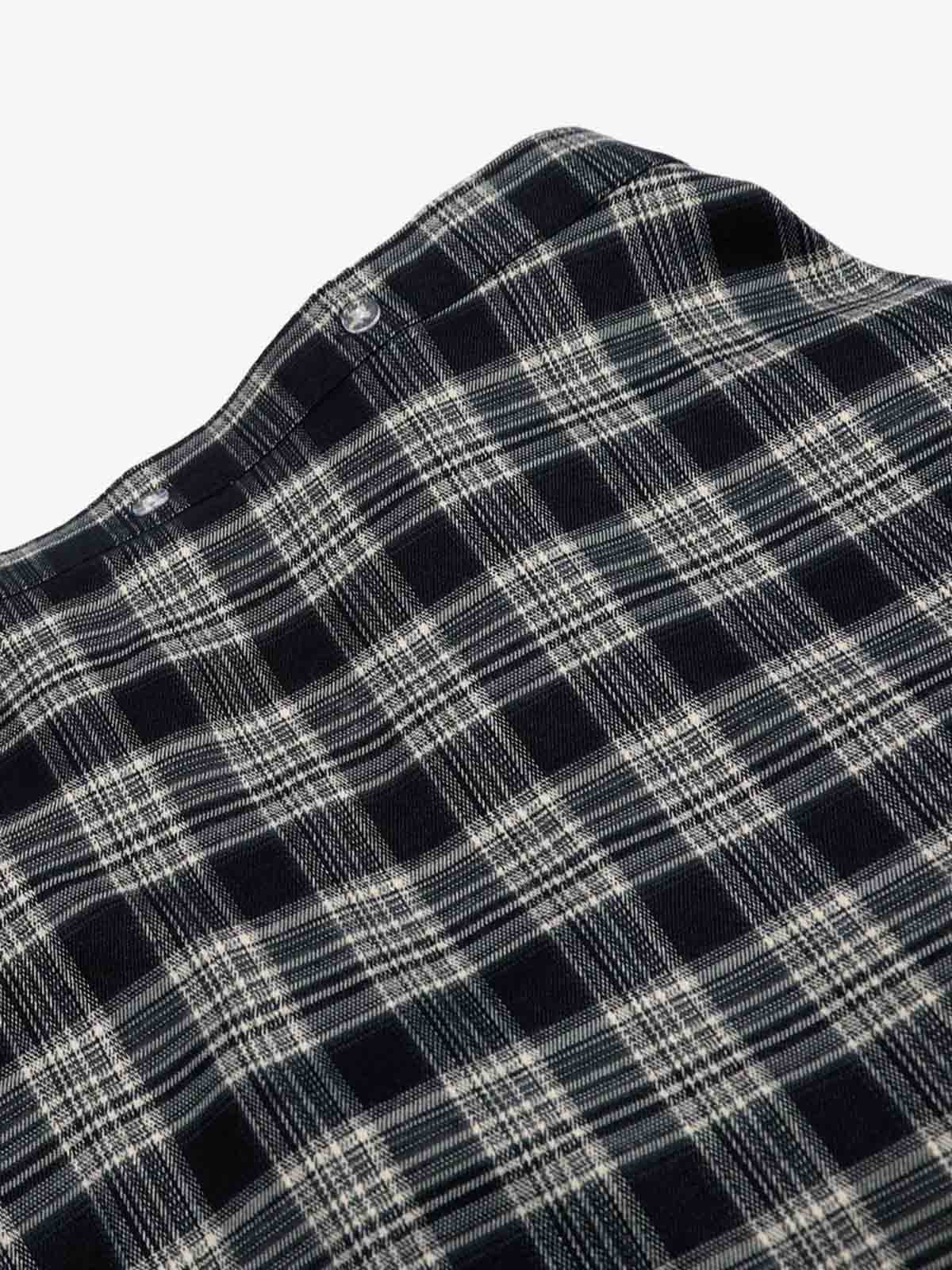 Plaid Decorative Patchwork Loose Pants - image 4