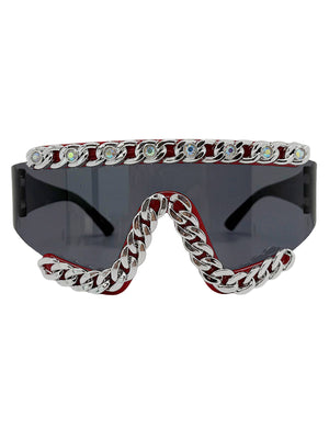 Chain-Embellished Sunglasses - thumbnail 8