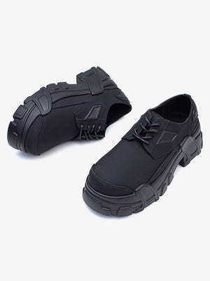 Zapatos chunky negros – par, suela y lateral | XoKool