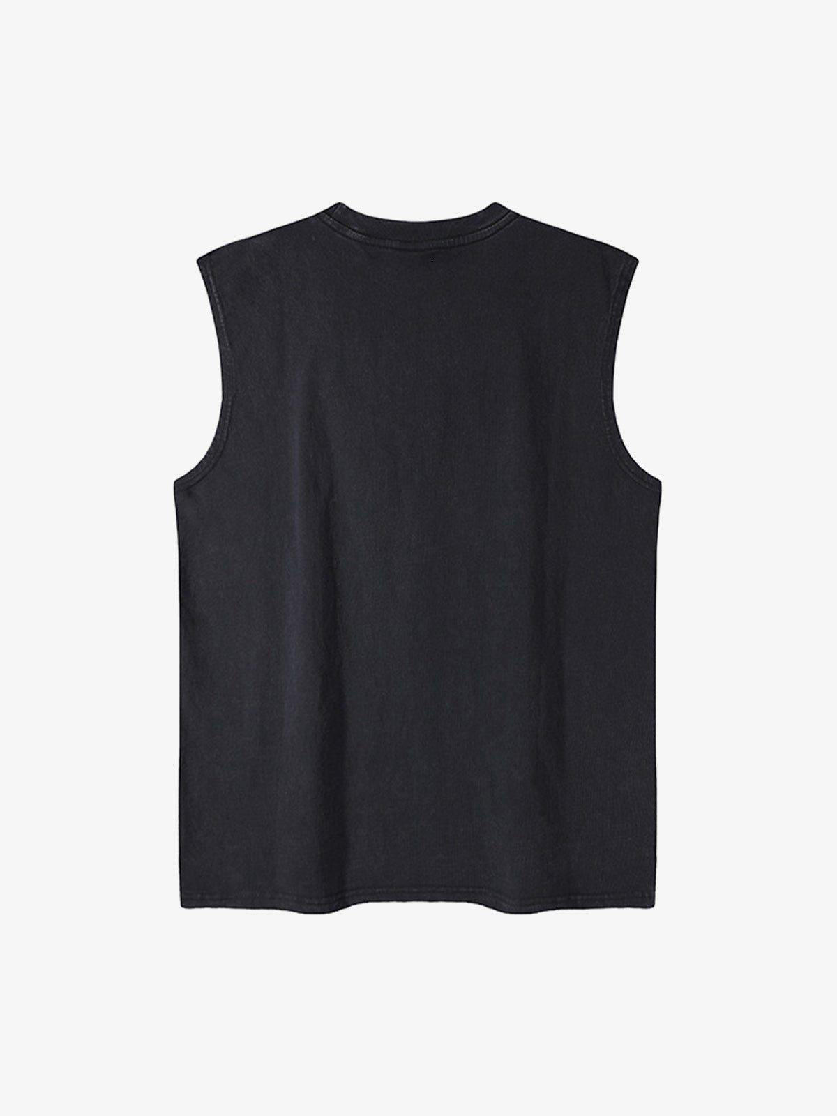 Ärmelloses Graphic T-Shirt – Schwarz, Rückansicht | XoKool