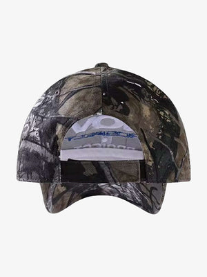 Baseballcap in Baum-Camo mit 3D-Stickerei – Rückansicht mit Verschlussband | XoKool