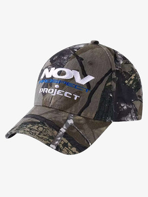 Baseballcap in Baum-Camo mit 3D-Stickerei – Dreiviertelansicht | XoKool