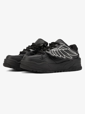 Tenis chunky negros con alas de ángel – par 3/4 | XoKool
