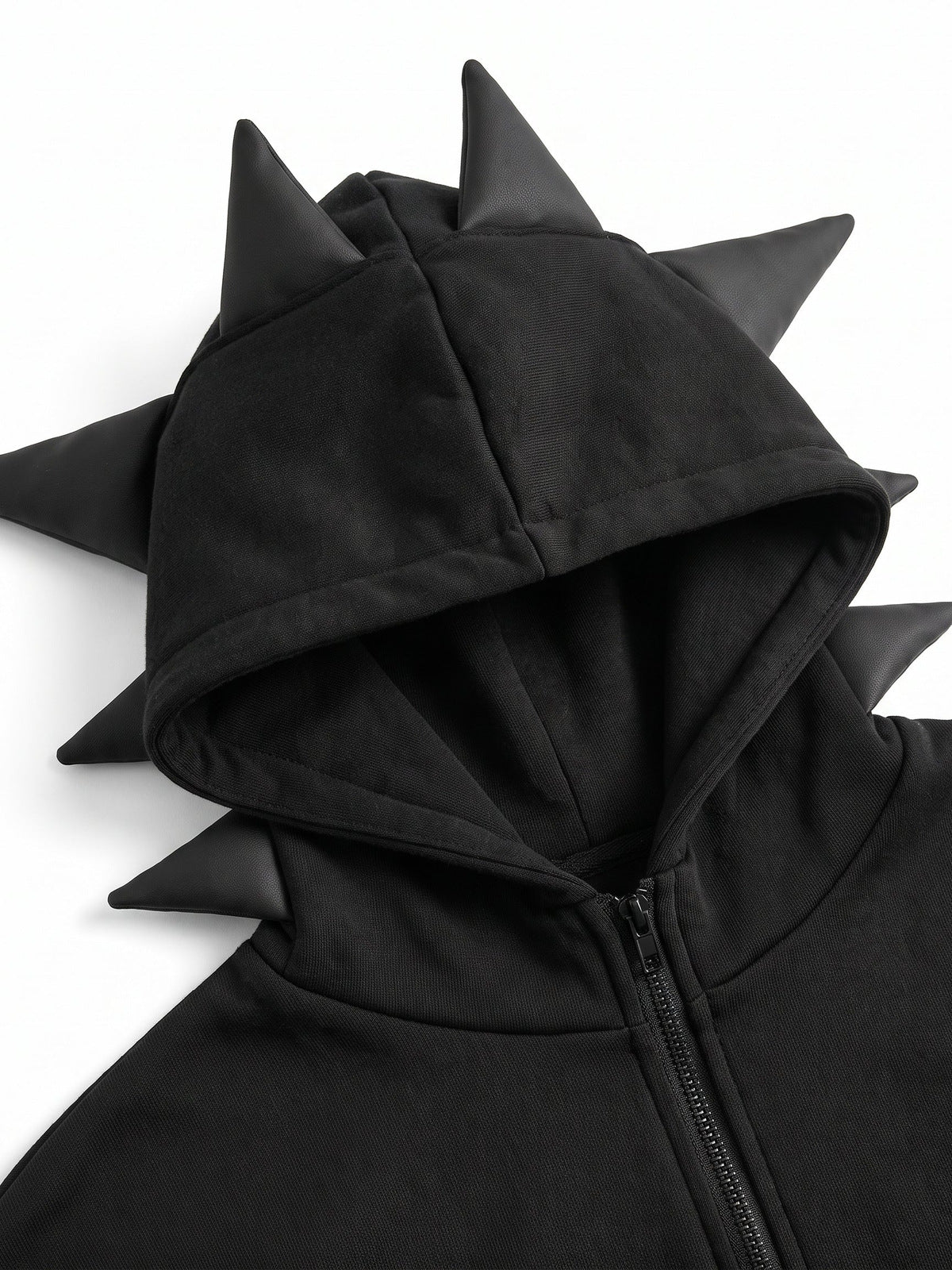 Engel Spike Hoodie – Nahaufnahme Kapuze mit Spikes | XoKool