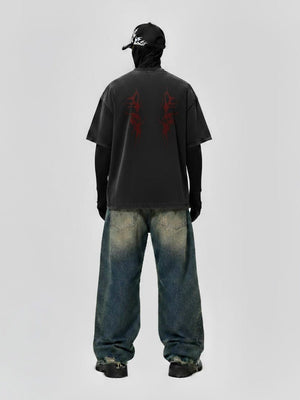Angel Wings T-Shirt – am Model (Gesicht verdeckt), Rückseite | XoKool