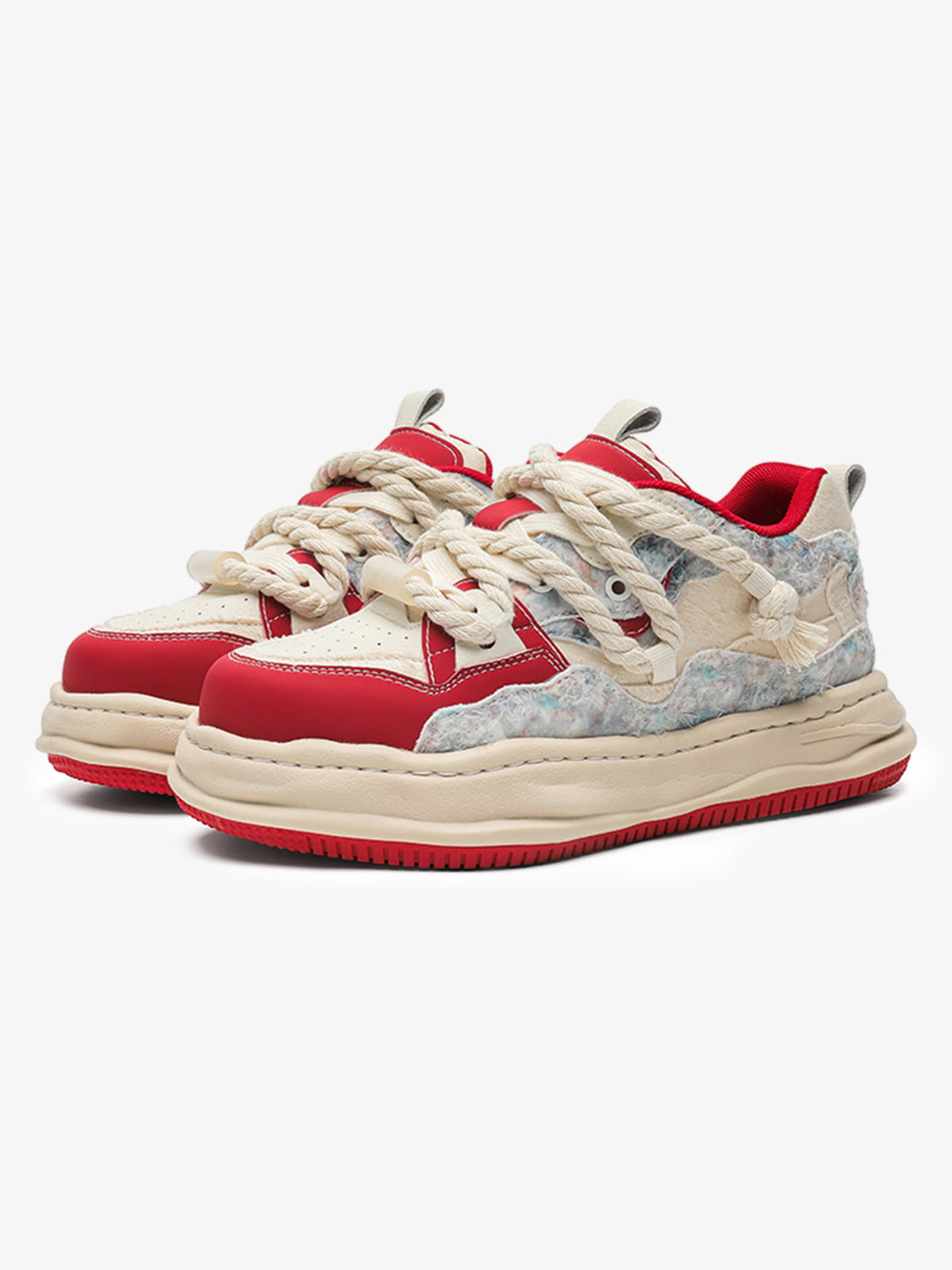 Street Deconstructed Color Splash Sneakers