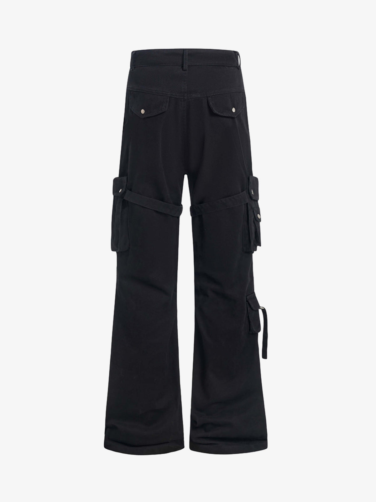 Multi-Pocket Cargo Flared Pants - image 4