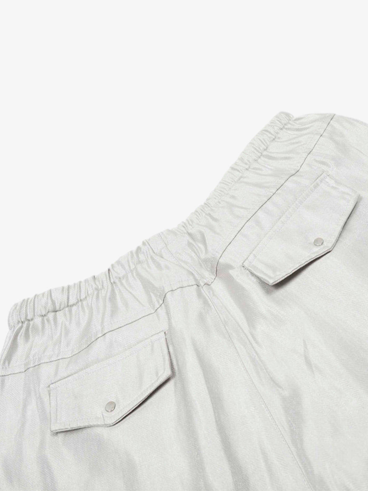 High Street Rivet Pleated Workwear Multi-Pocket Casual Pants - image 7