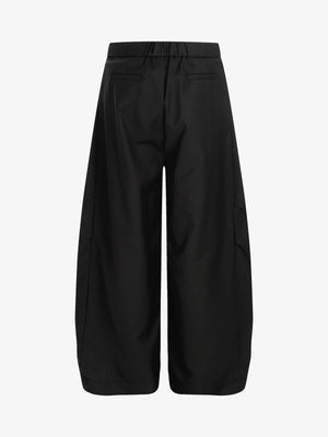 Pleated Drawstring Scimitar Track Pants - thumbnail 9