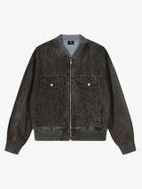 Retro Wasteland Dirty Dyed Denim Jacket