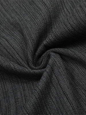 Striped Textured Reverse Pocket Pants - thumbnail 7