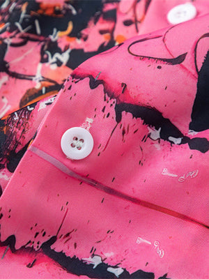 Graffiti Print Short-Sleeved Shirt - thumbnail 5