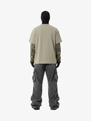 Grey Cargo Jeans – on model, back | XoKool
