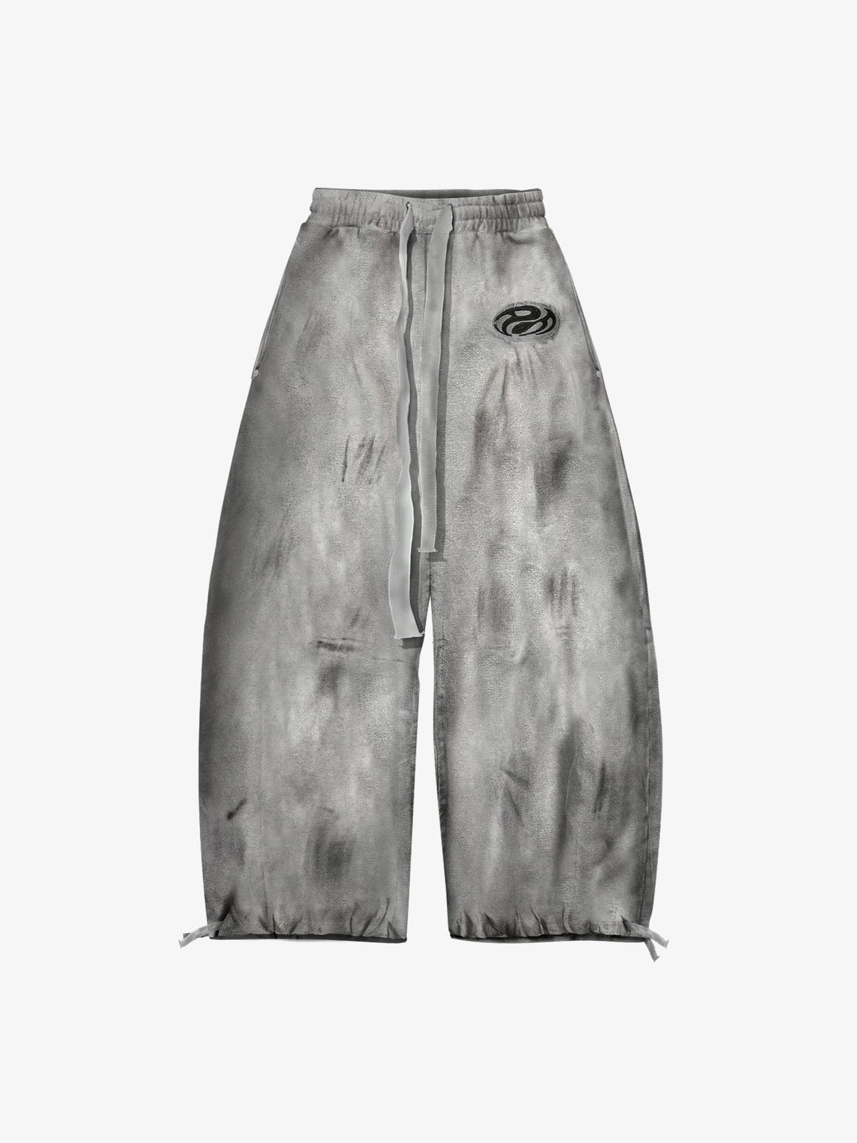 Dirty wash sweatpants – Front flat | XoKool