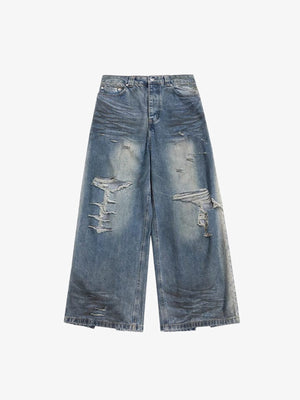 Ripped raw hem jeans – front flat alt | XoKool