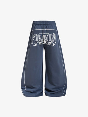 Baggy Trainingshose – Slate Blue, Rückseite flach | XoKool