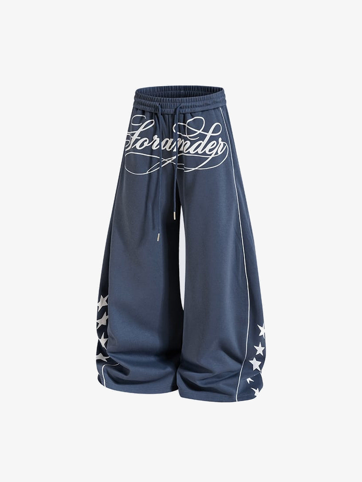 Baggy Trainingshose – Slate Blue, Frontansicht schräg | XoKool