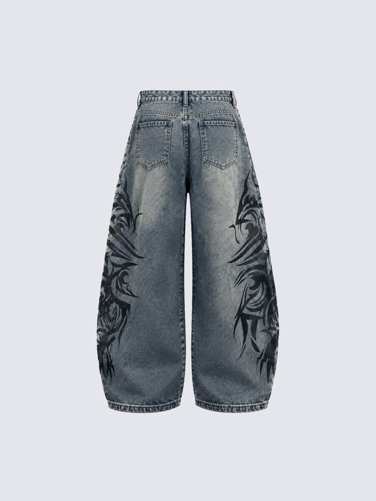 Tribal Jeans – Blau, Rückansicht flach | XoKool