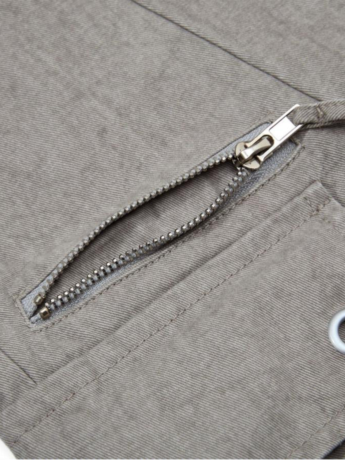 Barrel cargo pants – zip pocket close-up | XoKool