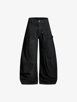 Carpenter pants – Black, front flat | XoKool