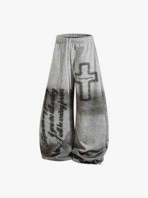 Barrel sweatpants – Grey, side view | XoKool
