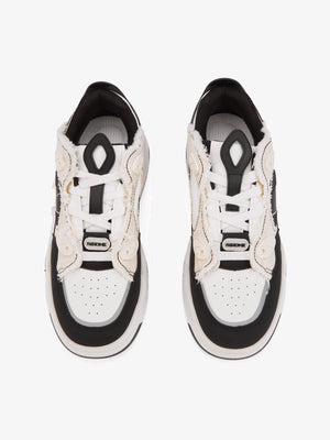 Retro Chunky Sneaker – Schwarz, Paar von oben | XoKool
