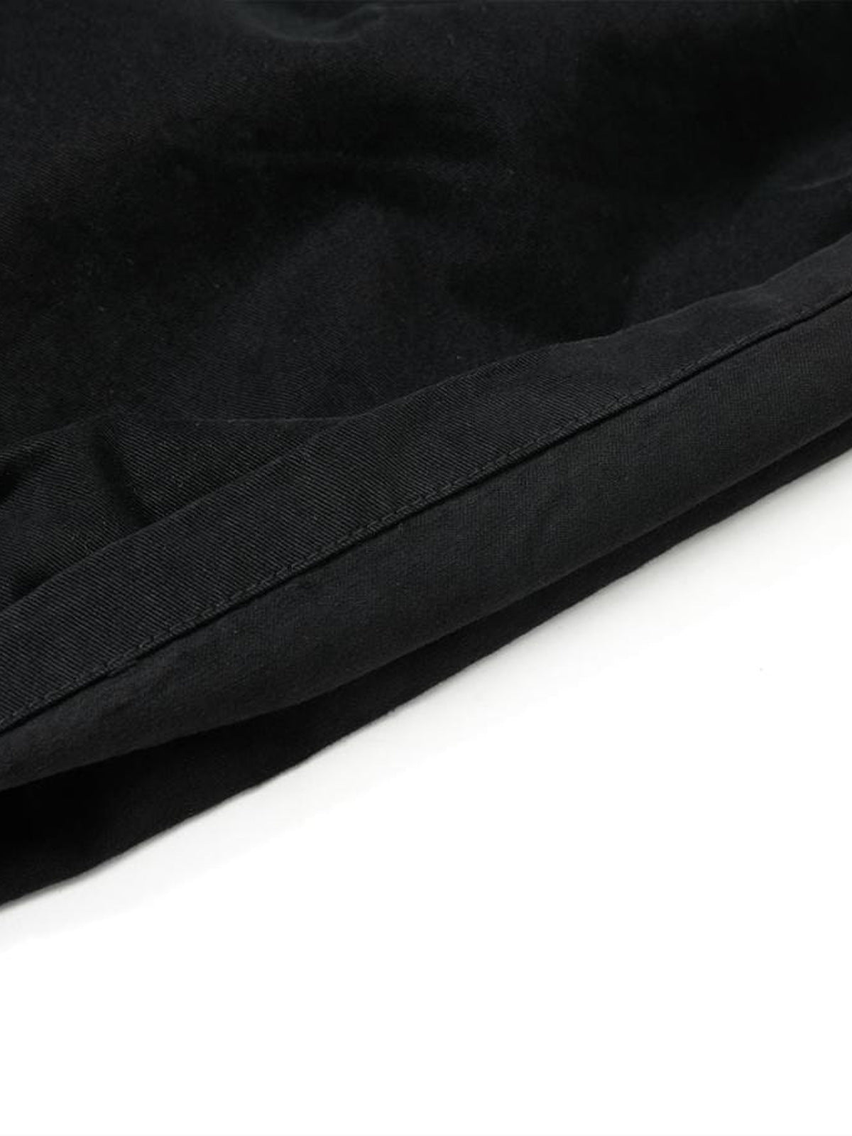 Pantalones cargo negros – detalle del dobladillo | XoKool