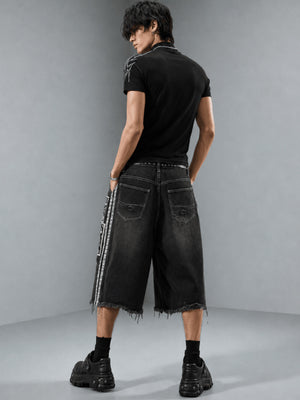 Black jorts – on model, back | XoKool