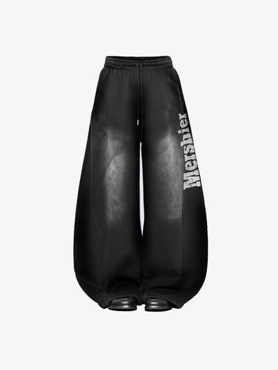 Joggers Baggy Negros con Efecto Lavado