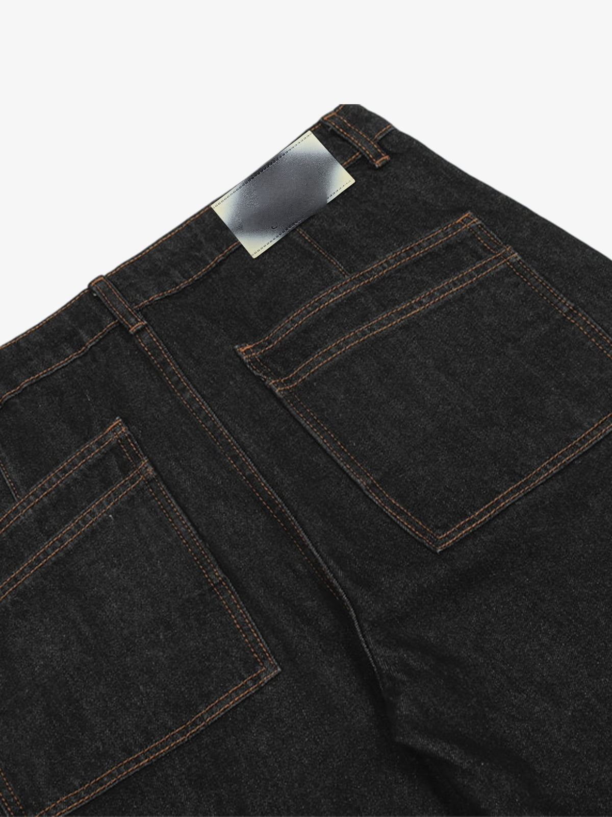 Black workwear jeans – back pocket and patch close-up | XoKool