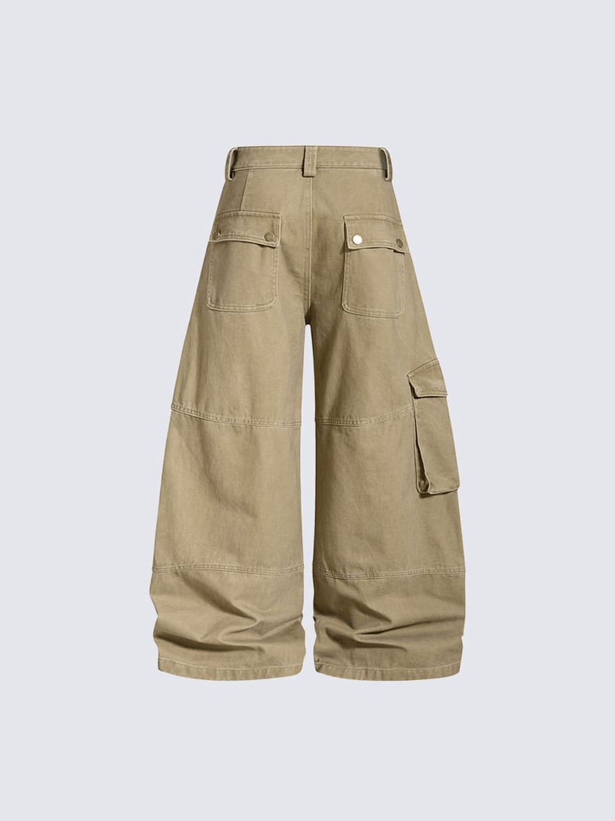 Cargo pants – Khaki, back flat | XoKool