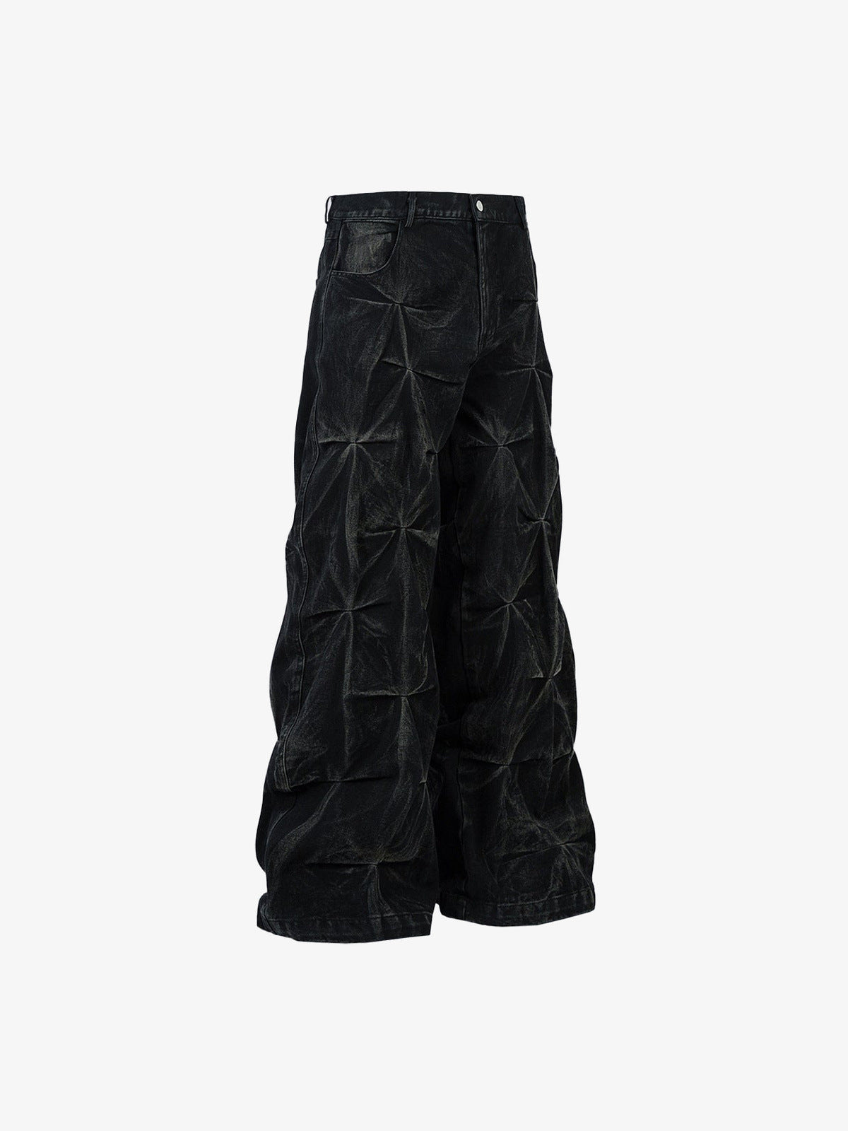 Crinkle Baggy Jeans – flat side | XoKool
