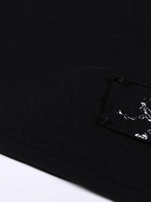 Cross cut-out tee – patch close-up | XoKool