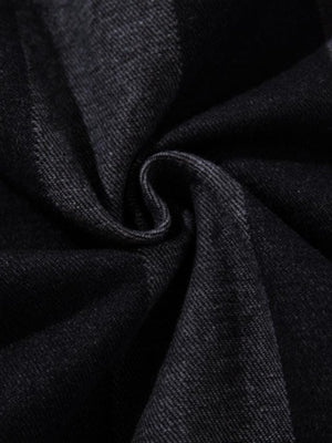Denim hoodie – fabric twist close-up | XoKool