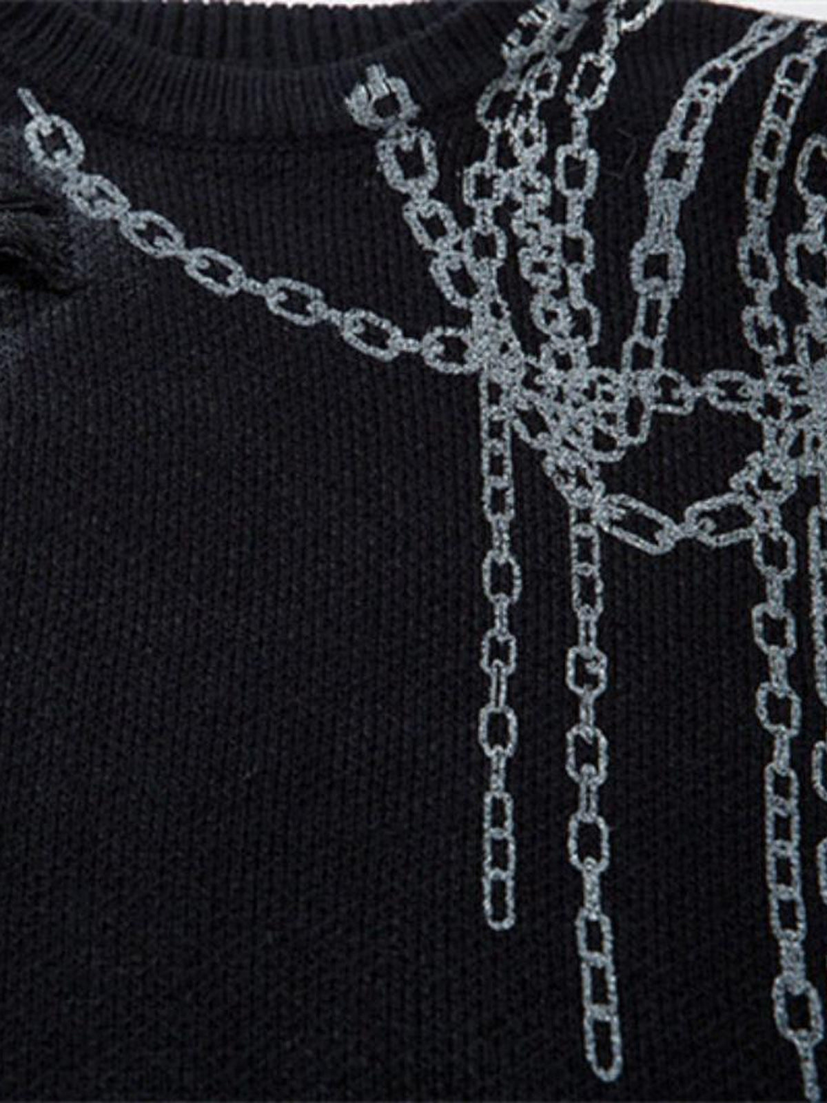 Chain Pullover – Nahaufnahme des Ketten-Graphics | XoKool