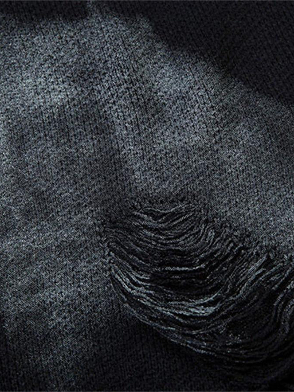 Chain Pullover – Nahaufnahme des Distressed Saums | XoKool