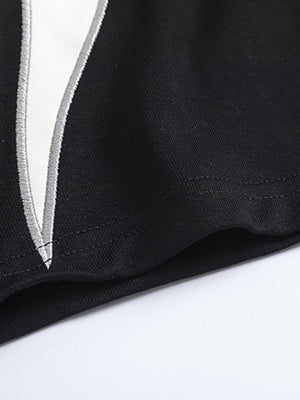 Flame panel tee – flame panel hem detail | XoKool