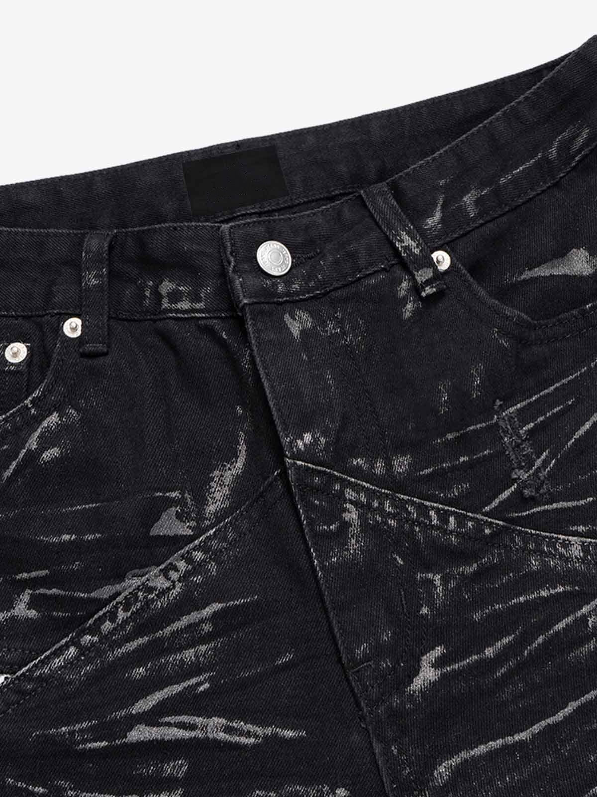 Rhinestone star flares – waist close-up | XoKool