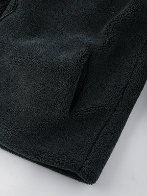 Fleece hooded jacket – pocket close-up | XoKool