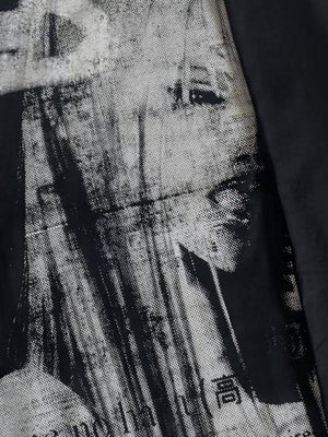 Paint drip long sleeve shirt – front print close-up | XoKool