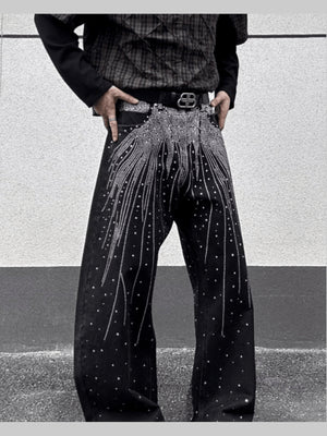 Strass Jeans – am Model, vorne | XoKool