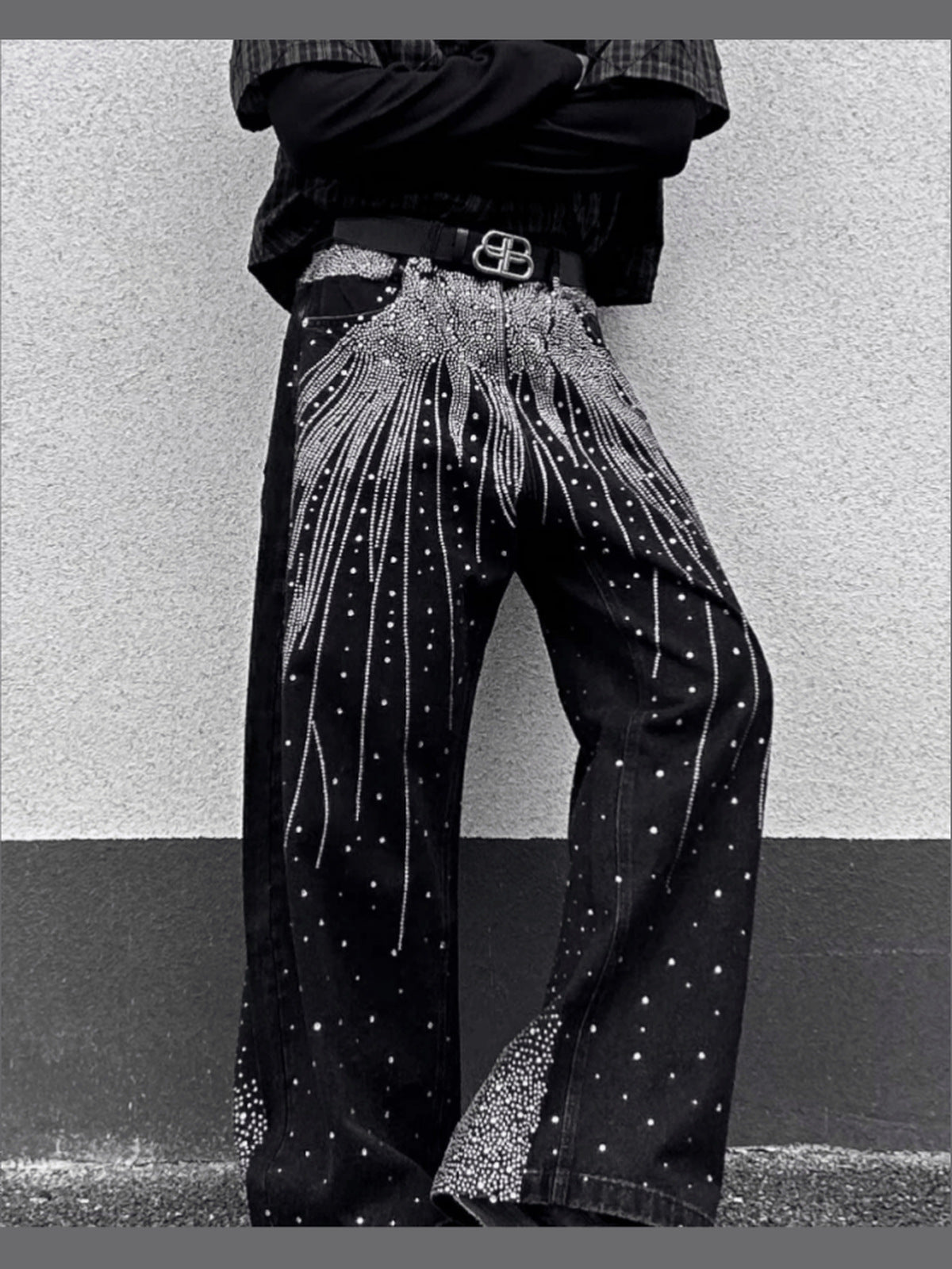 Strass Jeans – am Model, seitlich | XoKool